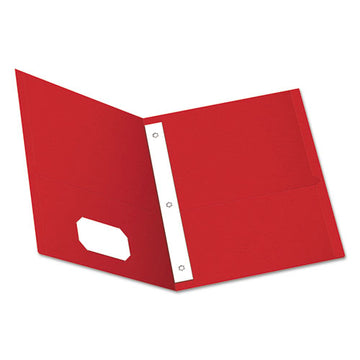 Oxford™ Twin-pocket Folders With 3 Fasteners, 0.5" Capacity, 11 X 8.5, Red, 25-box freeshipping - TVN Wholesale